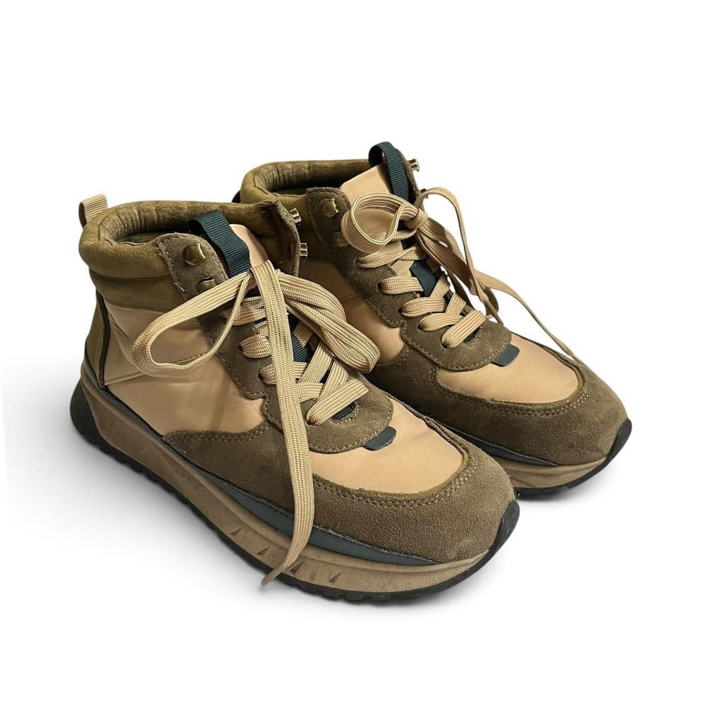 Madewell The Sneaker Boot Golden Spinach Mid Top Lug Sole City Outdoor